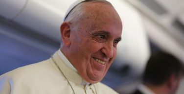 Пресс-конференция Папы Франциска на борту самолета во время перелета из Шри-Ланки на Филиппины