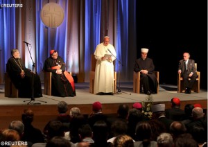 Папа Франциск на экуменической и межрелигиозной встрече в Сараево