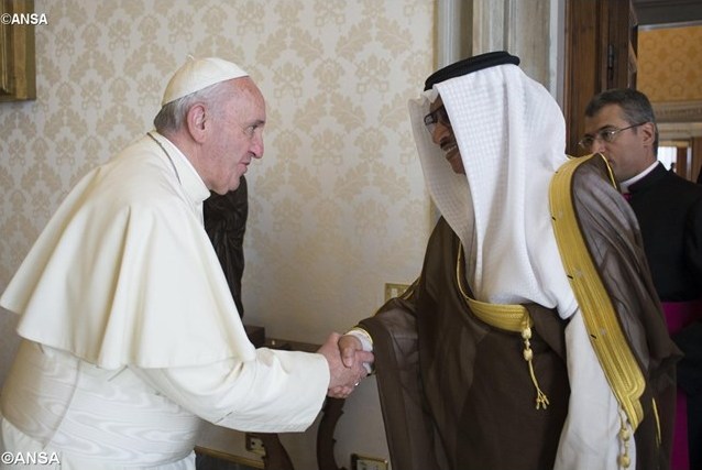 Папа встретился с премьер-министром Кувейта