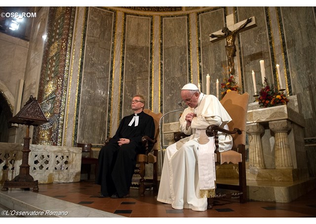 Подробнее о встрече Папы Франциска с лютеранами