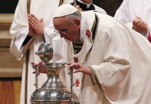 Папа Франциск на Мессе елеев