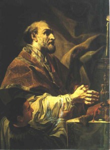 Святой Филипп Нери служит Мессу