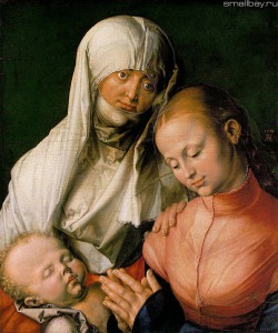 Дюрер. Святая Анна, Пресвятая Дева Мария и Младенец Иисус