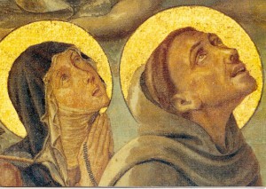 Святая Клара и святой Франциск