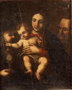 Святая Клара с Младенцем Иисусом