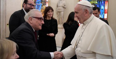 Папа встретился с кинорежиссером Мартином Скорсезе