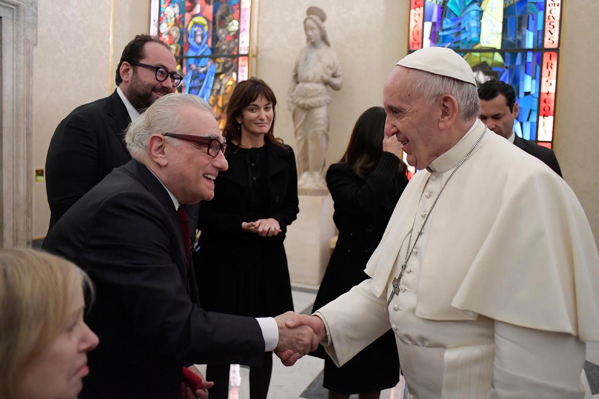 Папа встретился с кинорежиссером Мартином Скорсезе