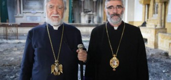 Католикос Арам I провел Рождество на развалинах Алеппо