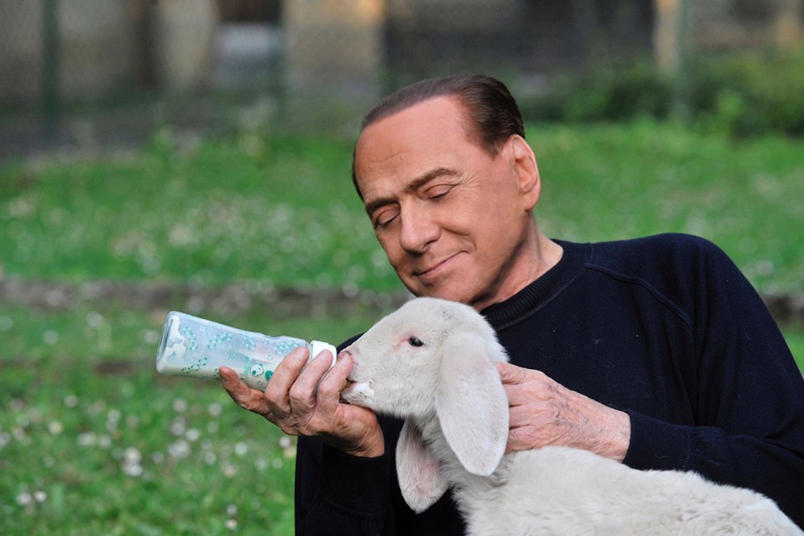 Берлускони спас ягнят с бойни и призвал к вегетарианской Пасхе (видео)