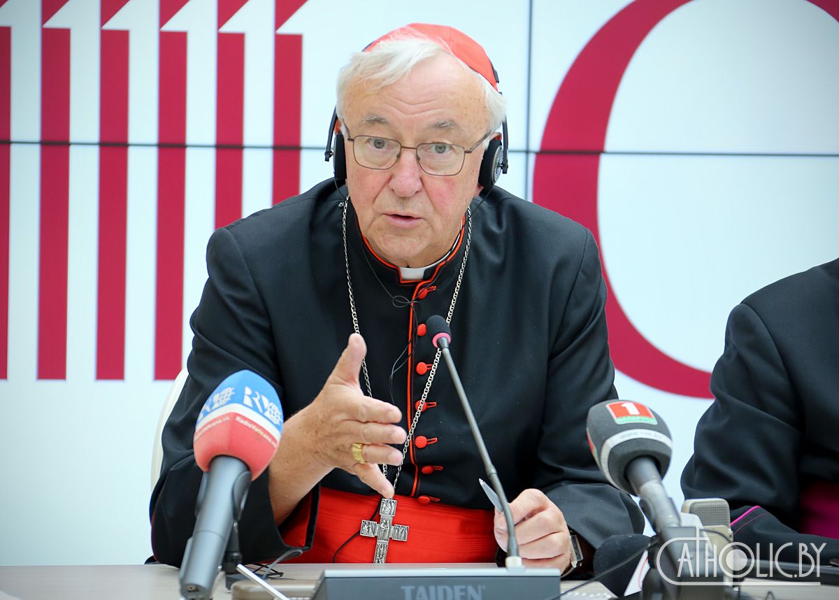 Вице-председатель CCEE кардинал Николc представил первые результаты работы форума в Минске