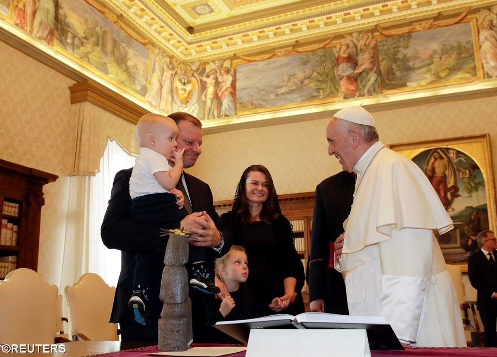 Папа встретился премьер-министром Литовской Республики