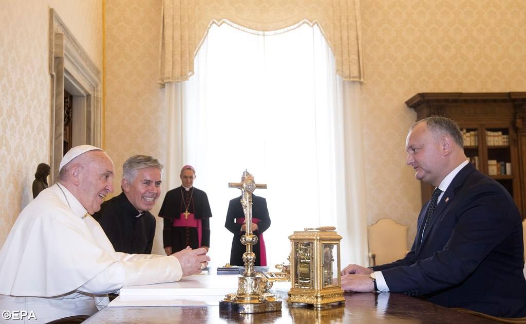 Папа встретился с президентом Республики Молдовы (ФОТО)