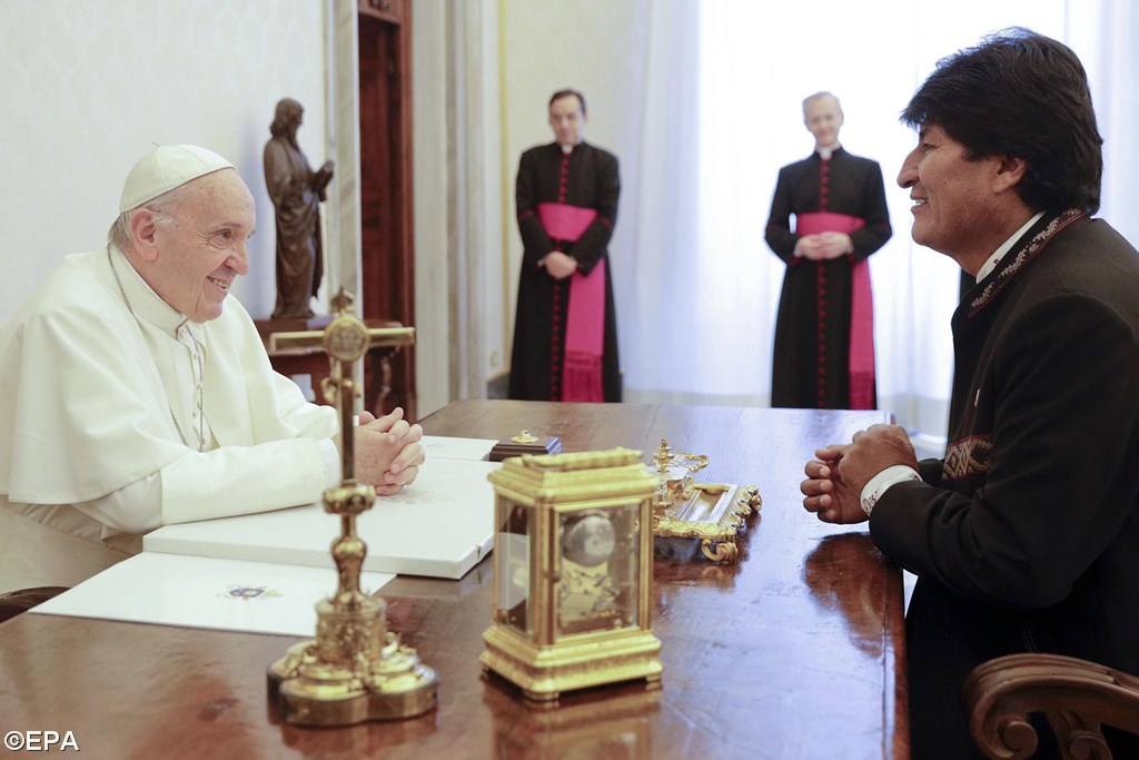 Папа Франциск встретился с Эво Моралесом (ФОТО)