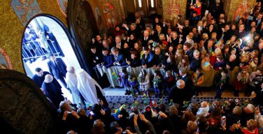 Знаменательный день для украинских греко-католиков: Архиерейская Божественная Литургия и визит Папы Франциска в базилике Св. Софии в Риме