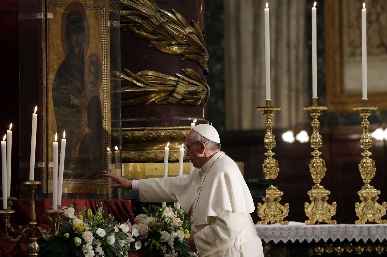 Любимый Богородичный образ Папы Франциска будет представлен после реставрации