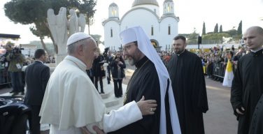 Глава УГКЦ Папе Франциску: «Надеемся, что этот визит является только первым шагом и залогом Ваших будущих посещений Украины»
