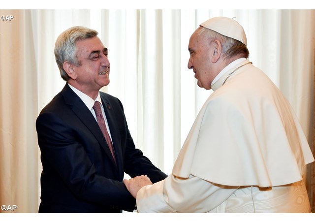 Папа встретился с президентом Республики Армения и армянскими иерархами