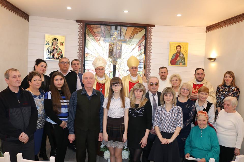 Фотовехи визита архиепископа Челестино Мильоре и епископа Иосифа Верта на Север Кузбасса