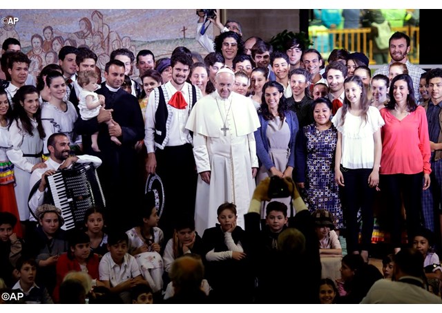 Папа Франциск побывал с визитом в общине братской жизни в Тоскане