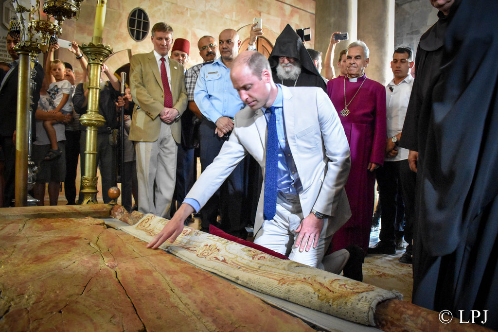 Принц Уильям посетил Храм Гроба Господня в Иерусалиме