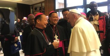 Папа Франциск встретился с двумя Отцами Синода из Китая (ВИДЕО)