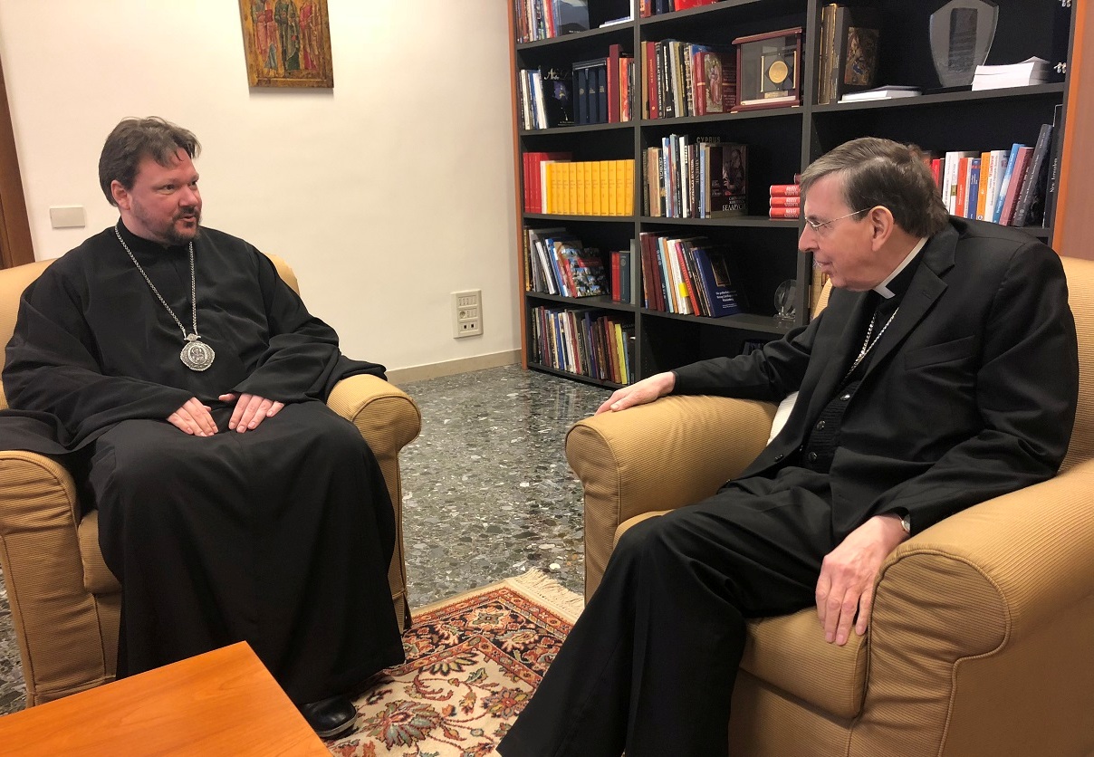 Управляющий приходами Московского Патриархата в Италии встретился с главой Папского Совета по содействию христианскому единству