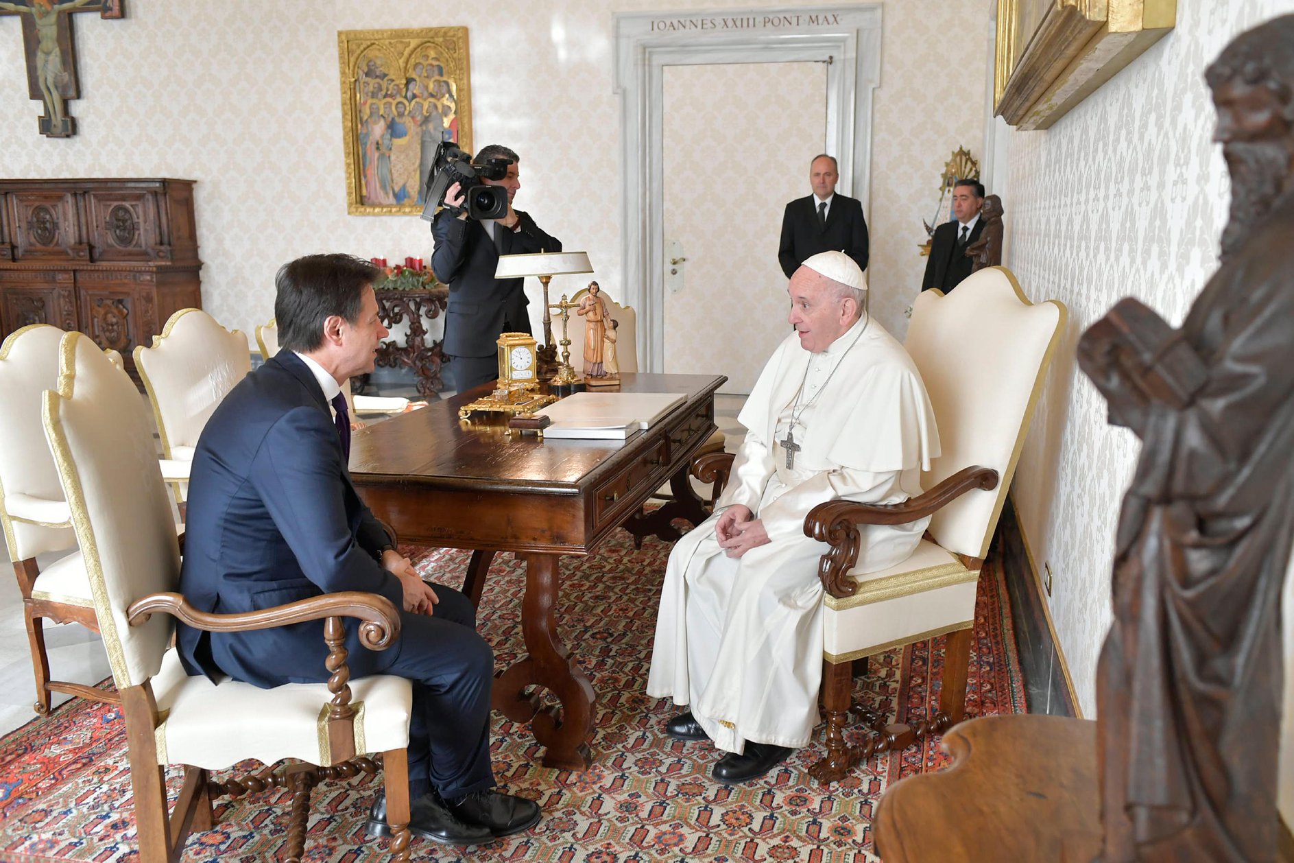 Папа встретился с итальянским премьер-министром
