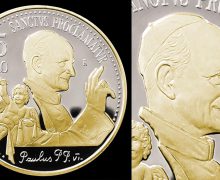 Ватикан впервые выпустил монету с позолотой в честь канонизации Павла VI (+ ФОТО)