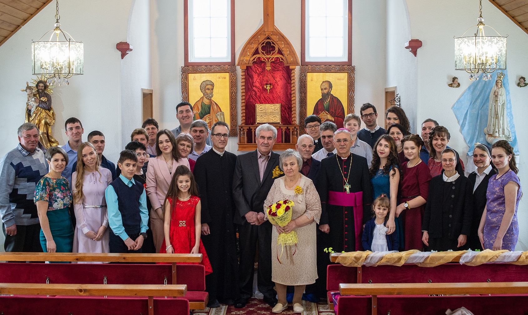 Владыка Иосиф Верт побывал на «золотой свадьбе» у немцев-католиков (+ ФОТО)