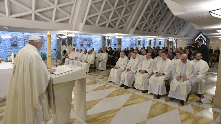 Папа Франциск на Мессе в Доме Св. Марфы размышлял о мире Христовом
