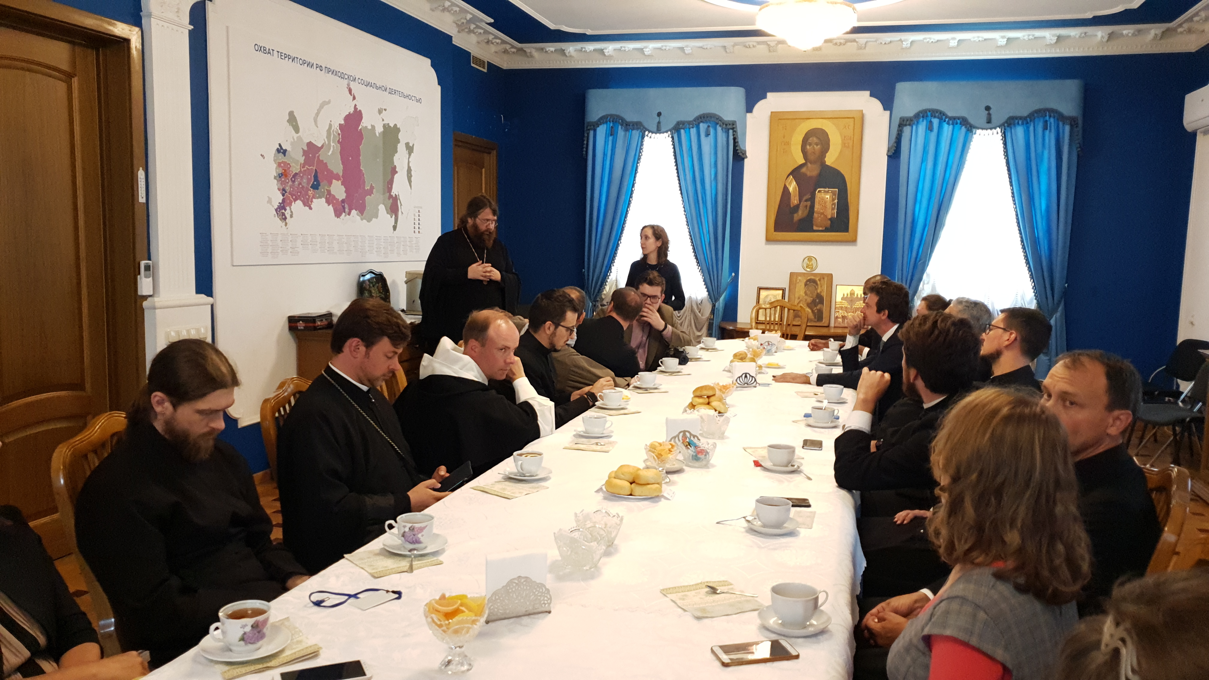 Делегация Римско-Делегация Католической Церкви посетила в Москве Синодальный отдел по благотворительности