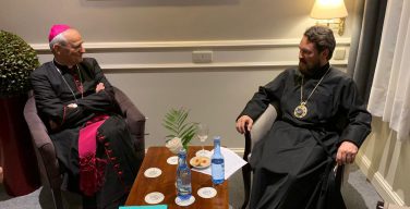 Председатель Отдела внешних церковных связей Московского Патриархата встретился с духовником Общины Святого Эгидия