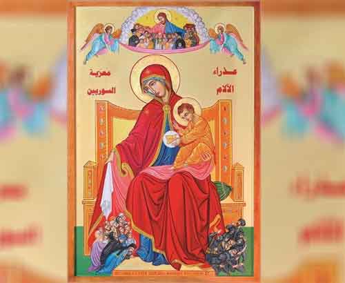 Папа Франциск освятил икону Скорбящей Божией Матери – Утешительницы сирийцев