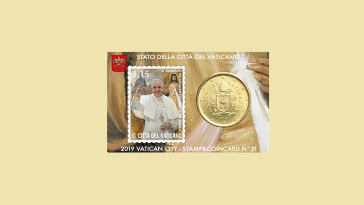 К 50-летию священства Папы Франциска Почтовая служба Ватикана выпустила юбилейные марки