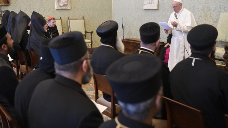 Папа встретился с духовенством Древних Восточных Церквей