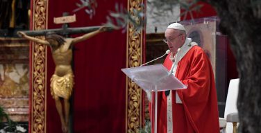 Проповедь Папы Франциска на Святой Мессе Вербного воскресенья. 5 апреля 2020 г., собор Святого Петра