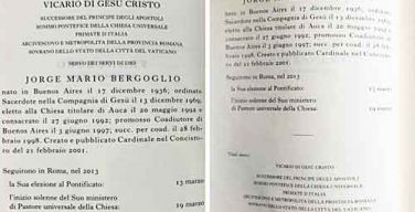 В новом издании «Annuario Pontificio» Папе Франциску оставлен титул Епископа Рима, а все прочие титулы названы «историческими»