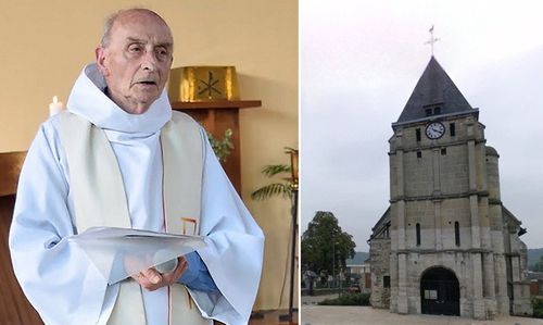 Во Франции почтили память Жака Амеля, католического священника, убитого исламистами