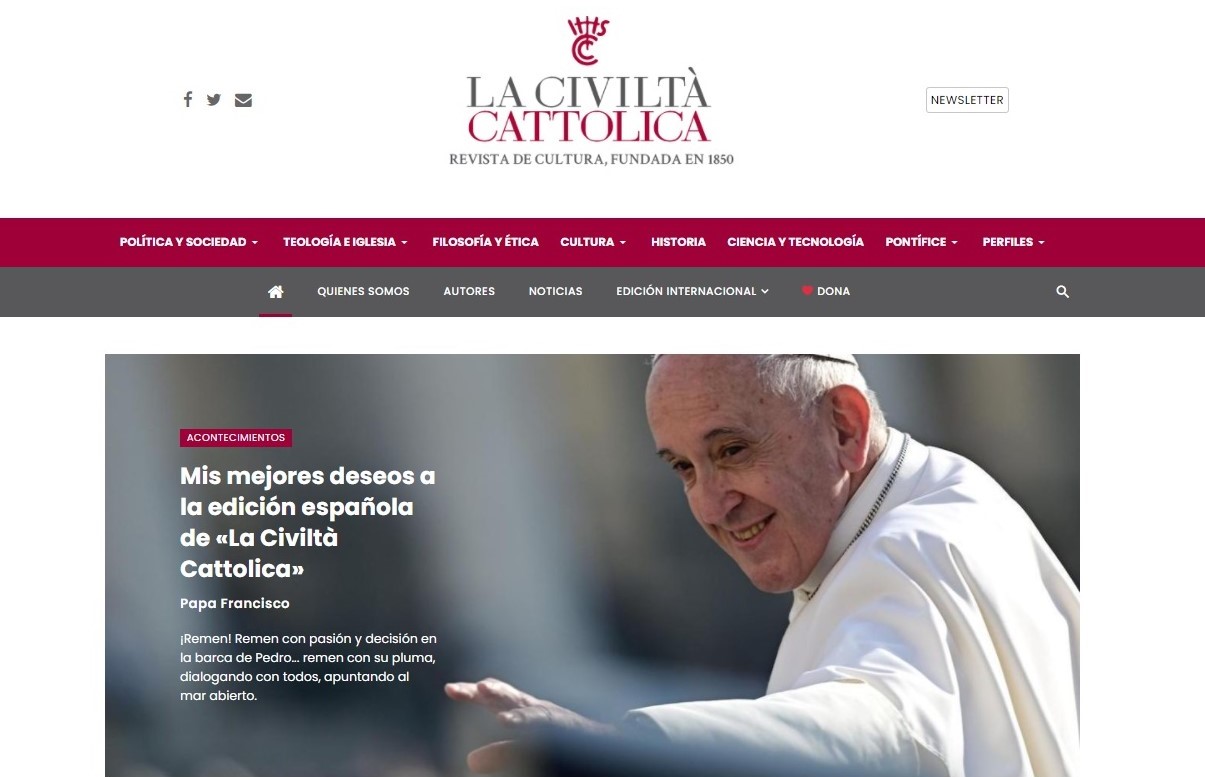 По случаю Года святого Игнатия Папа поздравил иезуитов с возобновлением испанской версии La Civilta’ Cattolica