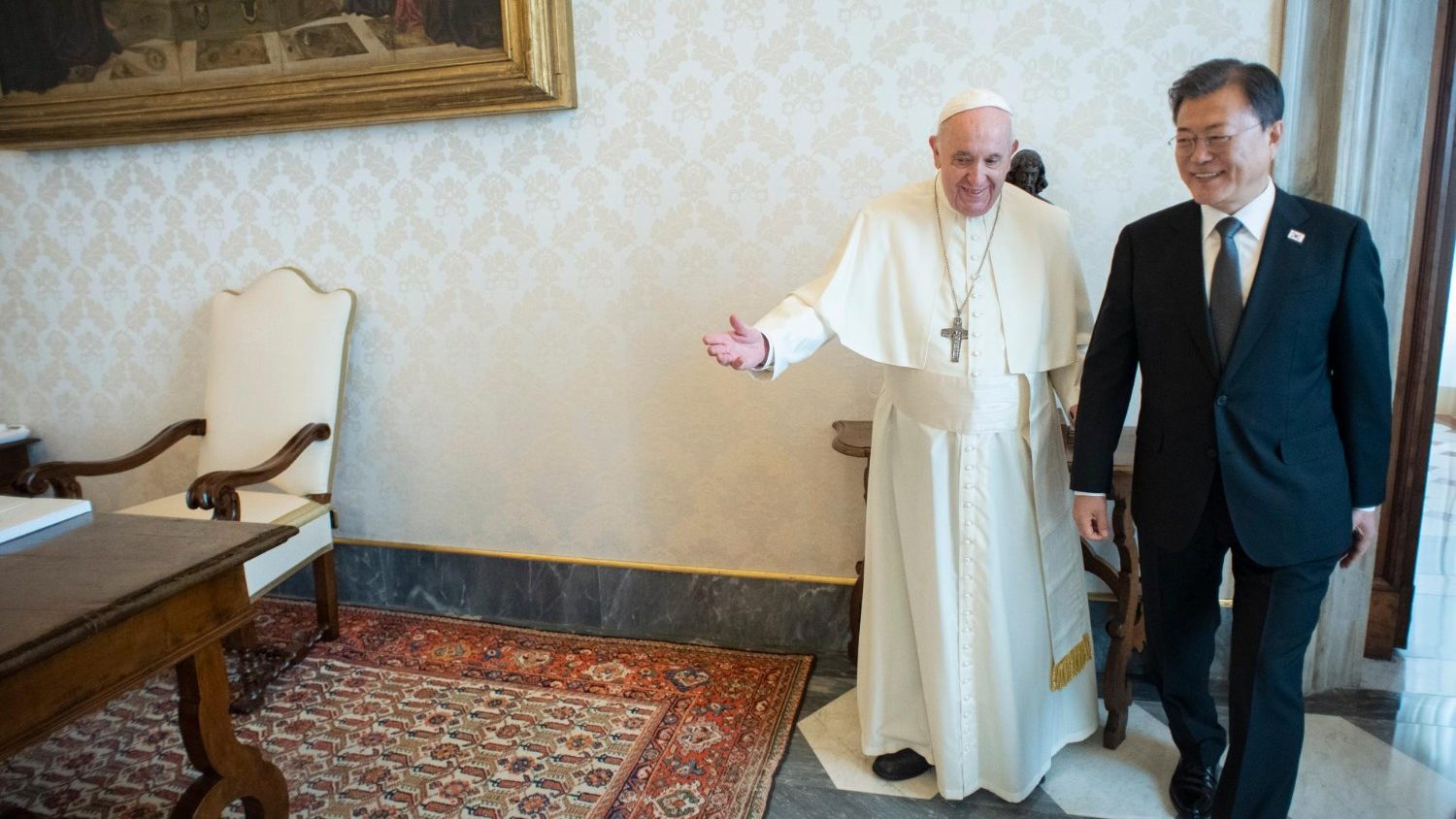 Папа встретился с президентом Республики Корея