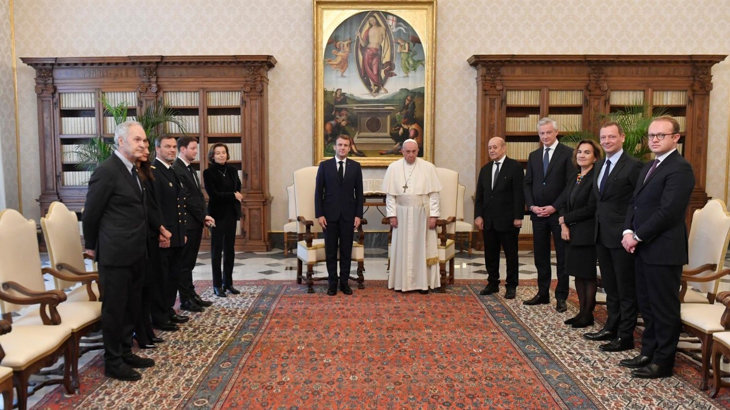 Папа встретился с президентом Франции