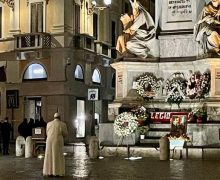 В торжество Непорочного Зачатия Папа Франциск помолился на Площади Испания и в базилике Санта Мария Маджоре