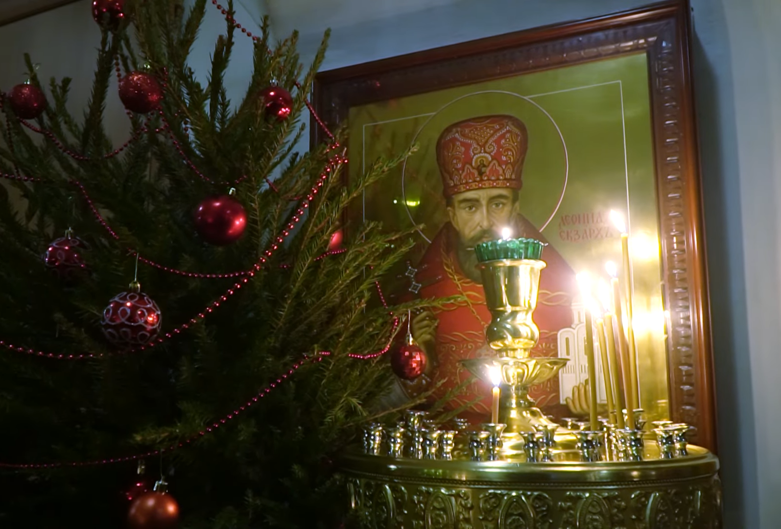 Празднование Рождества Христова в петербургском приходе Сошествия Святого Духа католиков византийского обряда (ВИДЕО)