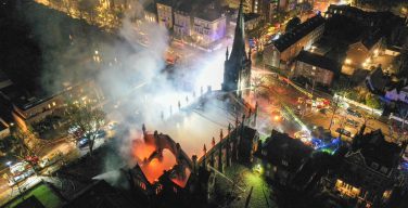В Лондоне после пожара оказалось разрушено здание англиканской церкви Святого Марка