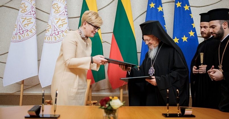 Литва и Константинопольский Патриархат подписали договор о сотрудничестве
