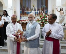 На Пасху премьер-министр Индии посетил католический собор и встретился с главой Маланкарской Церкви