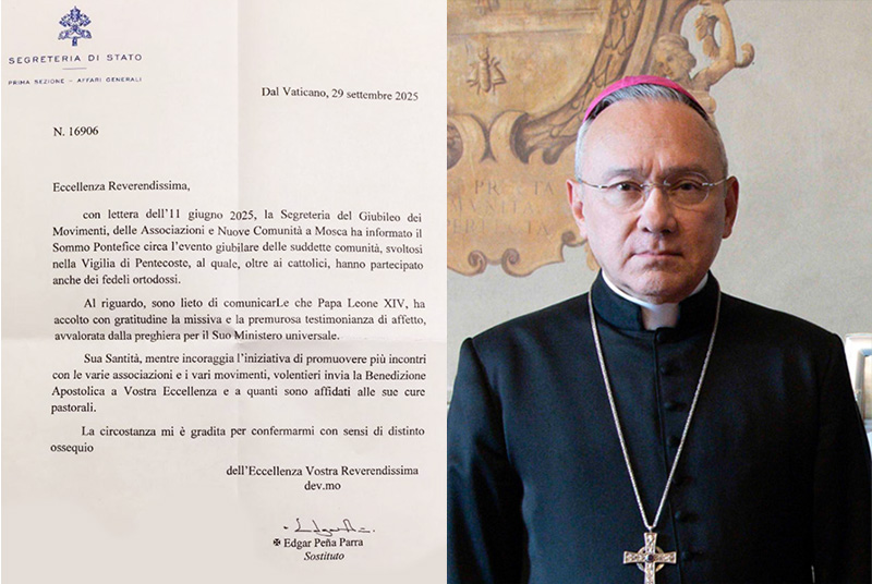 Папа Лев получил свидетельство российских католиков о прошедшем Юбилее церковных движений и общин