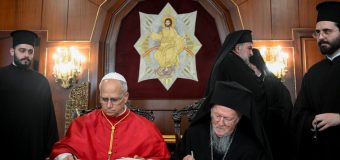 Совместная декларация Папы Льва XIV и Патриарха Варфоломея I (полный текст)