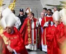 «С Креста Иисус продолжает взывать к человечеству, умоляя о милосердии». Святая Месса Вербного воскресенья в Ватикане (+ ФОТО)